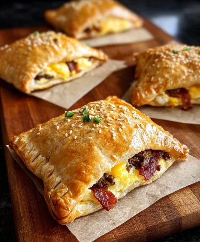 Breakfast Pockets Beef Beef Bacon Egg