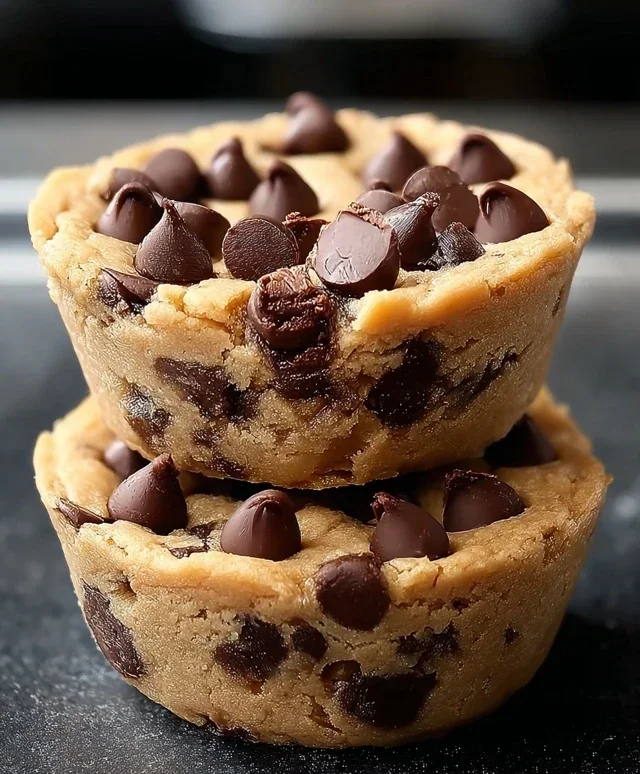 Peanut Butter Chocolate Chip Cookie Cups