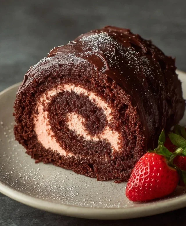 Easy Chocolate Swiss Roll