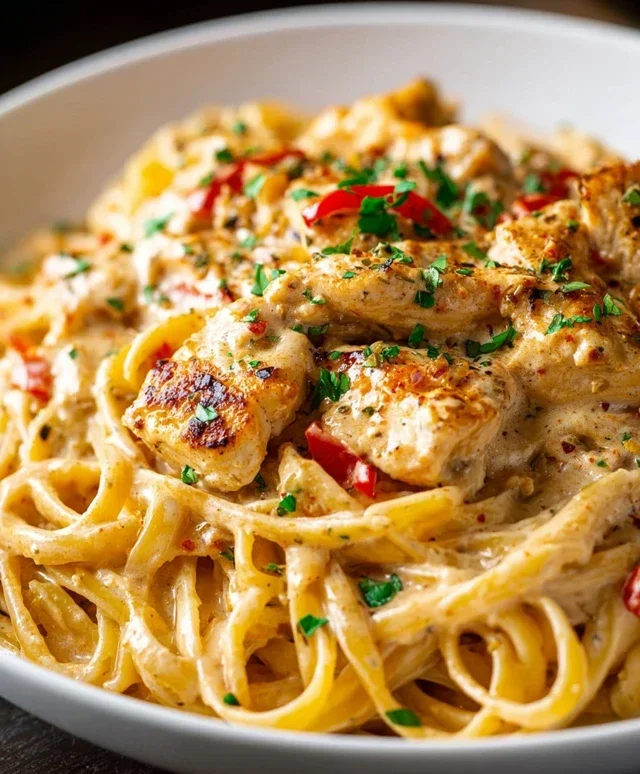 Crock Pot Creamy Cajun Chicken Pasta