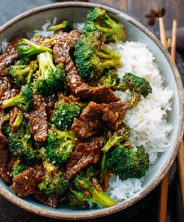Chinese Beef and Broccoli (牛肉炒西兰花)