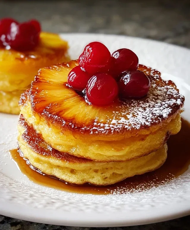 Pineapple Upside-Down Pancakes