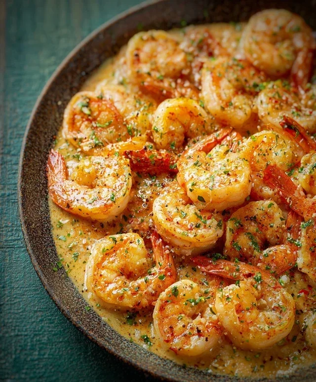 Creamy Garlic Shrimp (15 mins)