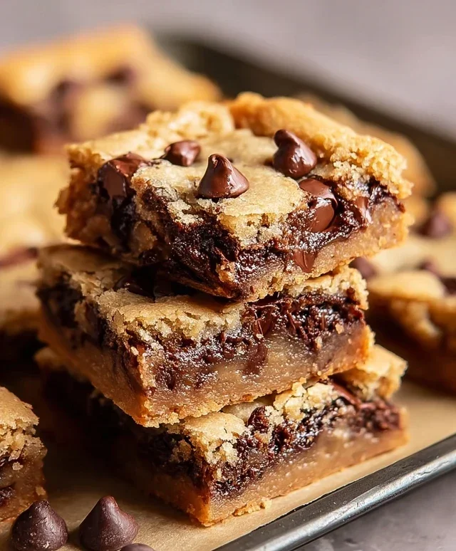 Gooey Chocolate Chip Cookie Bars