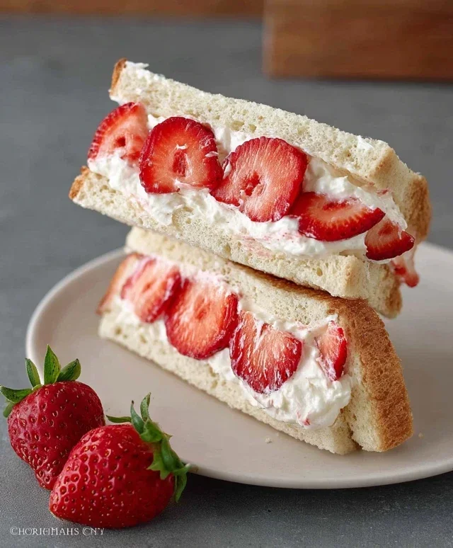 4-ingredient Strawberry Sando