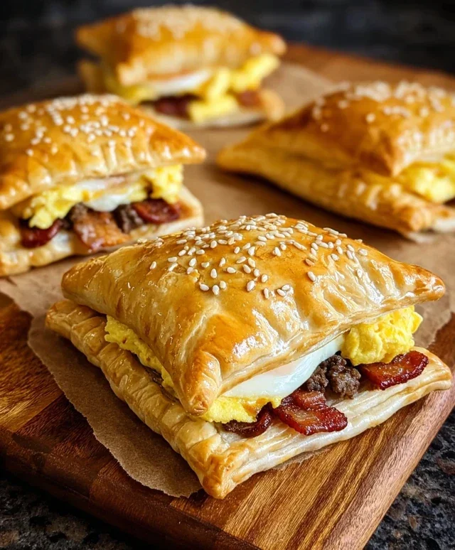 Breakfast Pockets Beef Beef Bacon Egg