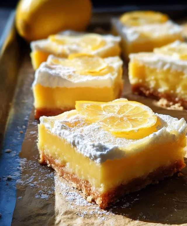 Tangy citrus dessert squares