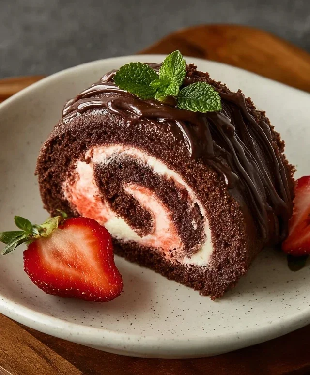 Easy Chocolate Swiss Roll