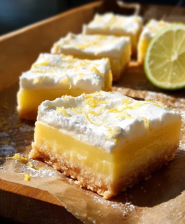 Tangy citrus dessert squares