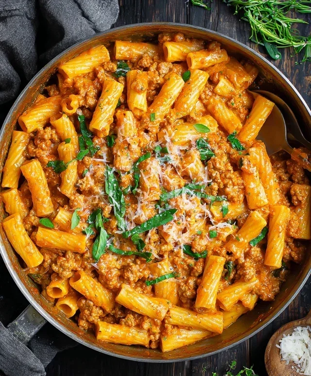 Creamy Sausage Rigatoni (One-Pan, 30-Minute Meal)