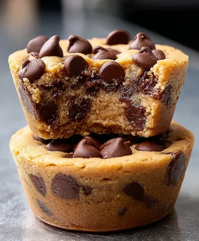 Peanut Butter Chocolate Chip Cookie Cups