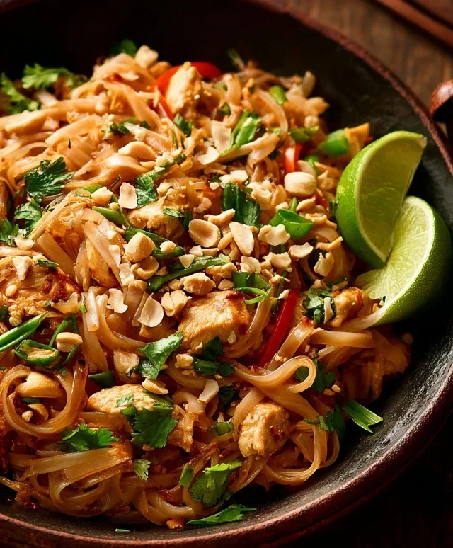 Chicken Pad Thai Dish