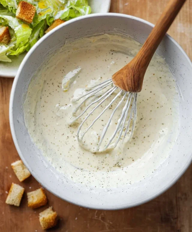 Caesar Salad Dressing (Classic, Creamy & 5 Minutes) 🥗