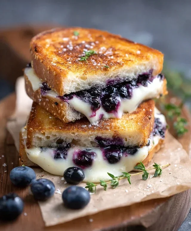Crispy Blueberry Grilled Cheese
