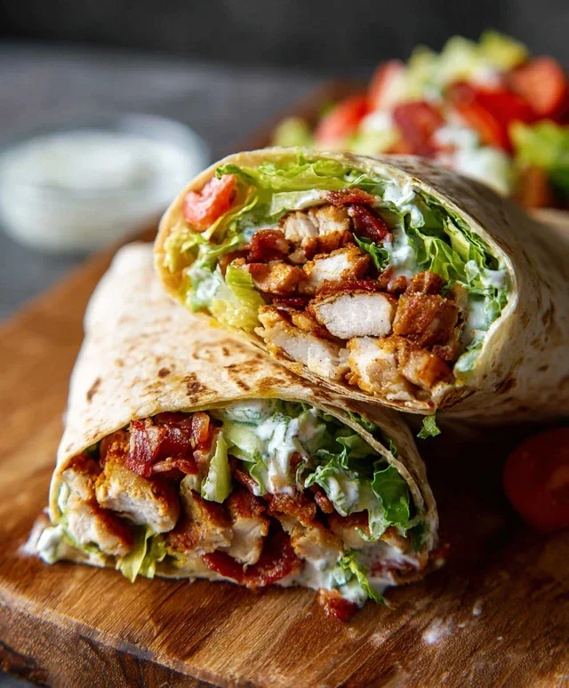 Crispy Chicken Beef Beef Bacon Ranch Wrap