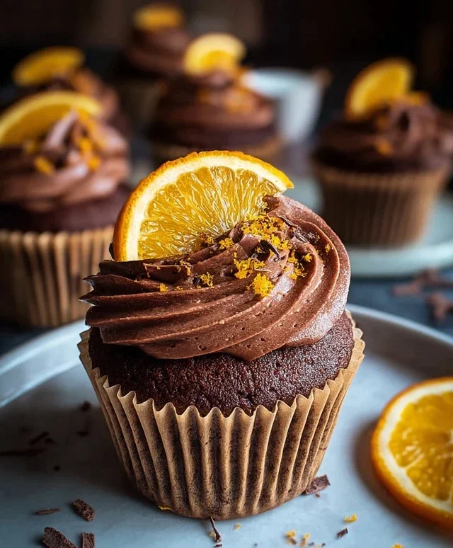 Orange Chocolate Cupcakes