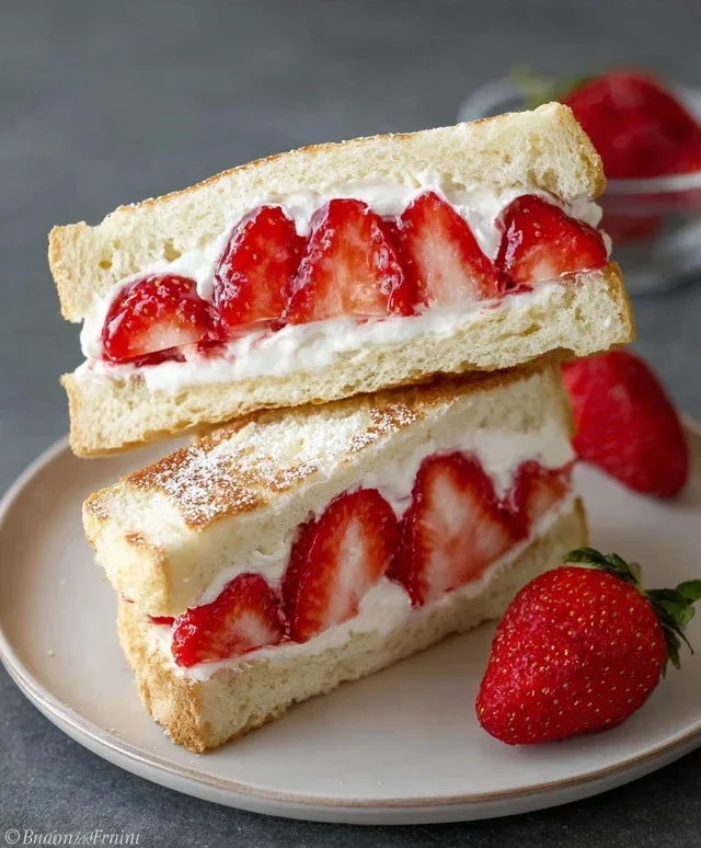 4-ingredient Strawberry Sando