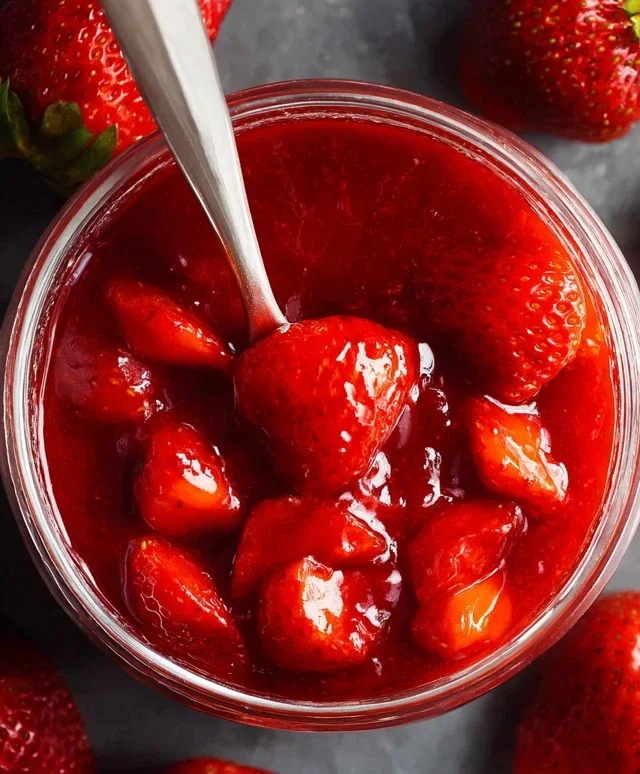Fresh Strawberry Sauce (Strawberry Topping)