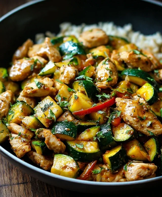 Chicken Zucchini Stir Fry