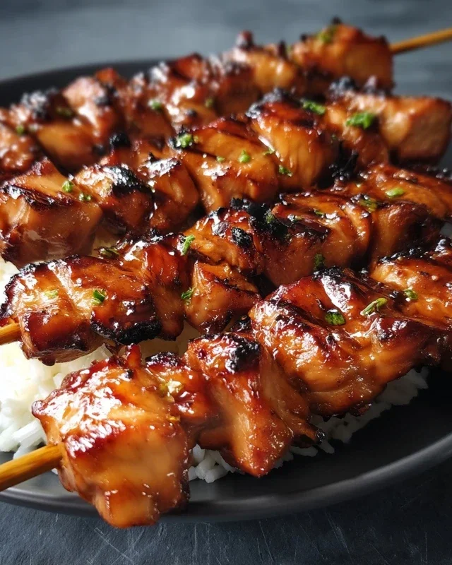 Teriyaki Chicken Skewers
