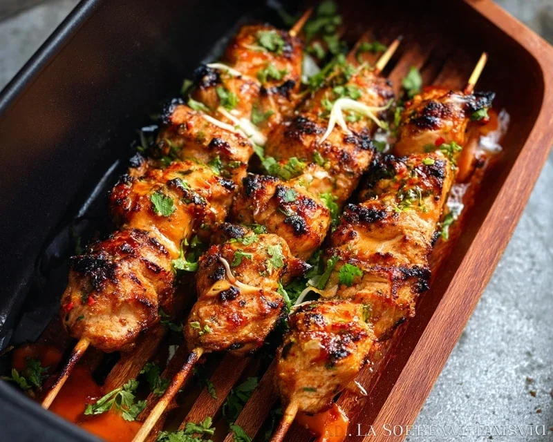Bang Bang Chicken Skewers