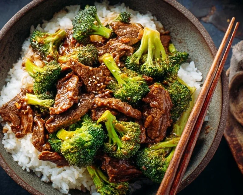 Chinese Beef and Broccoli (牛肉炒西兰花)