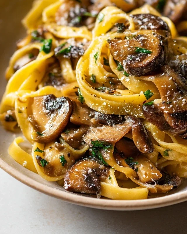 Garlic Mushroom Pasta