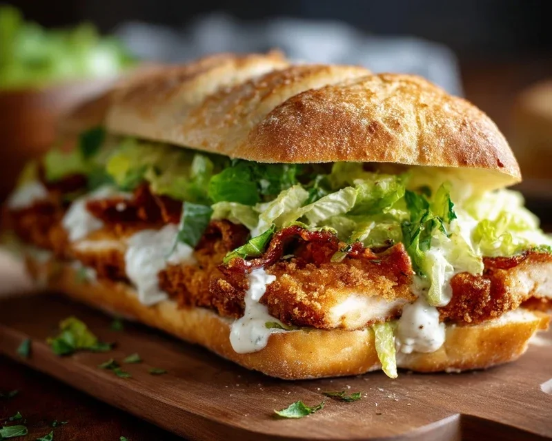 Crispy Chicken Caesar Sandwich