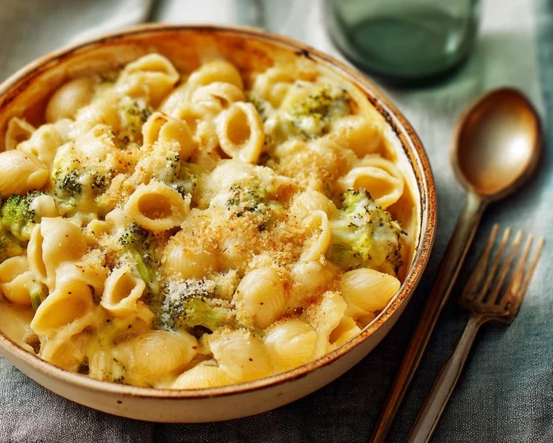 One Pot Healthy Broccoli Mac and Cheese