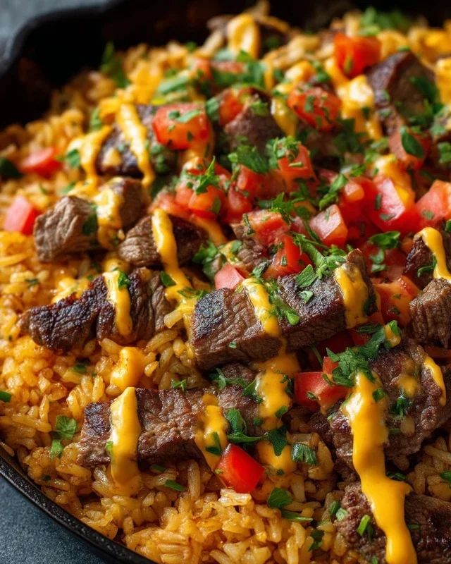 Steak Queso Rice : A Flavorful Recipe