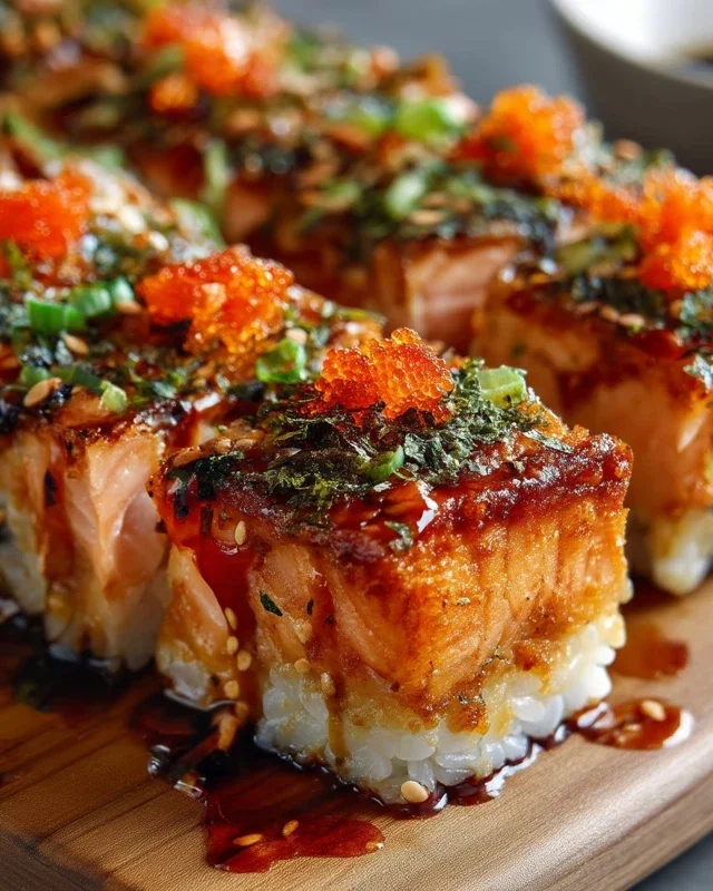 Spicy Salmon Sushi Bake Recipe