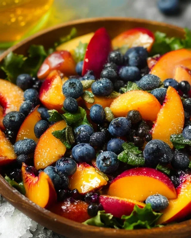 Summer Peach And Blueberry Knon-non-non-alcoholic alternativeic non-alcoholic ale Salad
