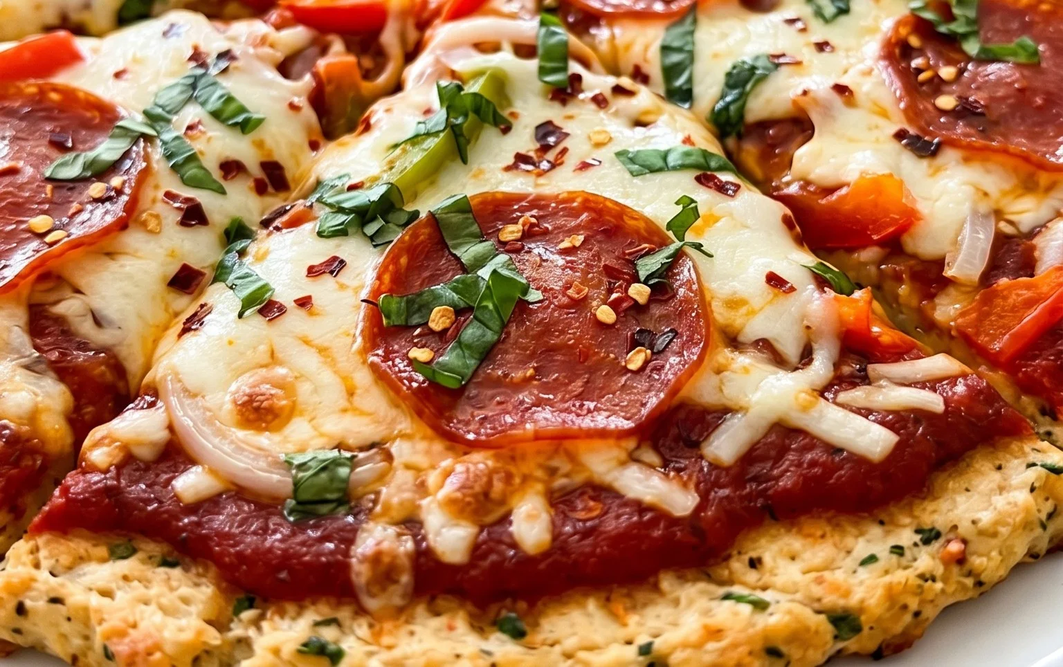 Chicken Crust Pizza (Low Carb + High Protein