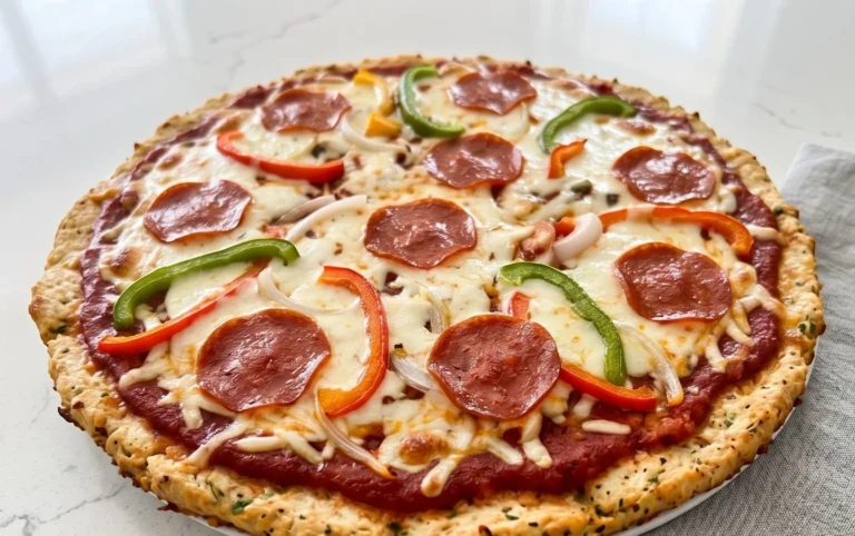 Chicken Crust Pizza (Low Carb + High Protein