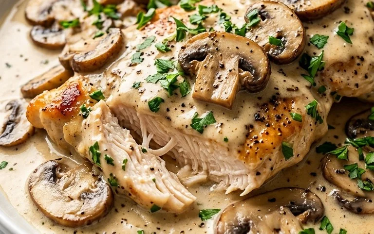 Creamy Mushroom Chicken Recipe
