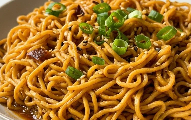 Easy Saucy Ramen Noodles