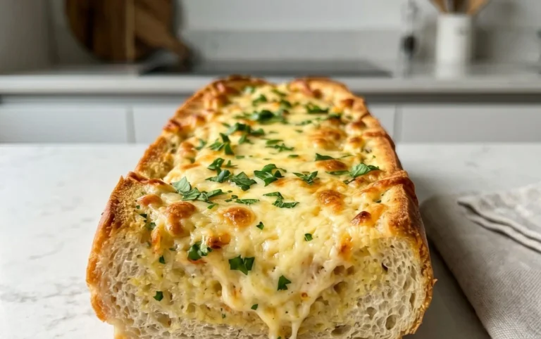 BEST CHEESY GARLIC BREAD RECIPE