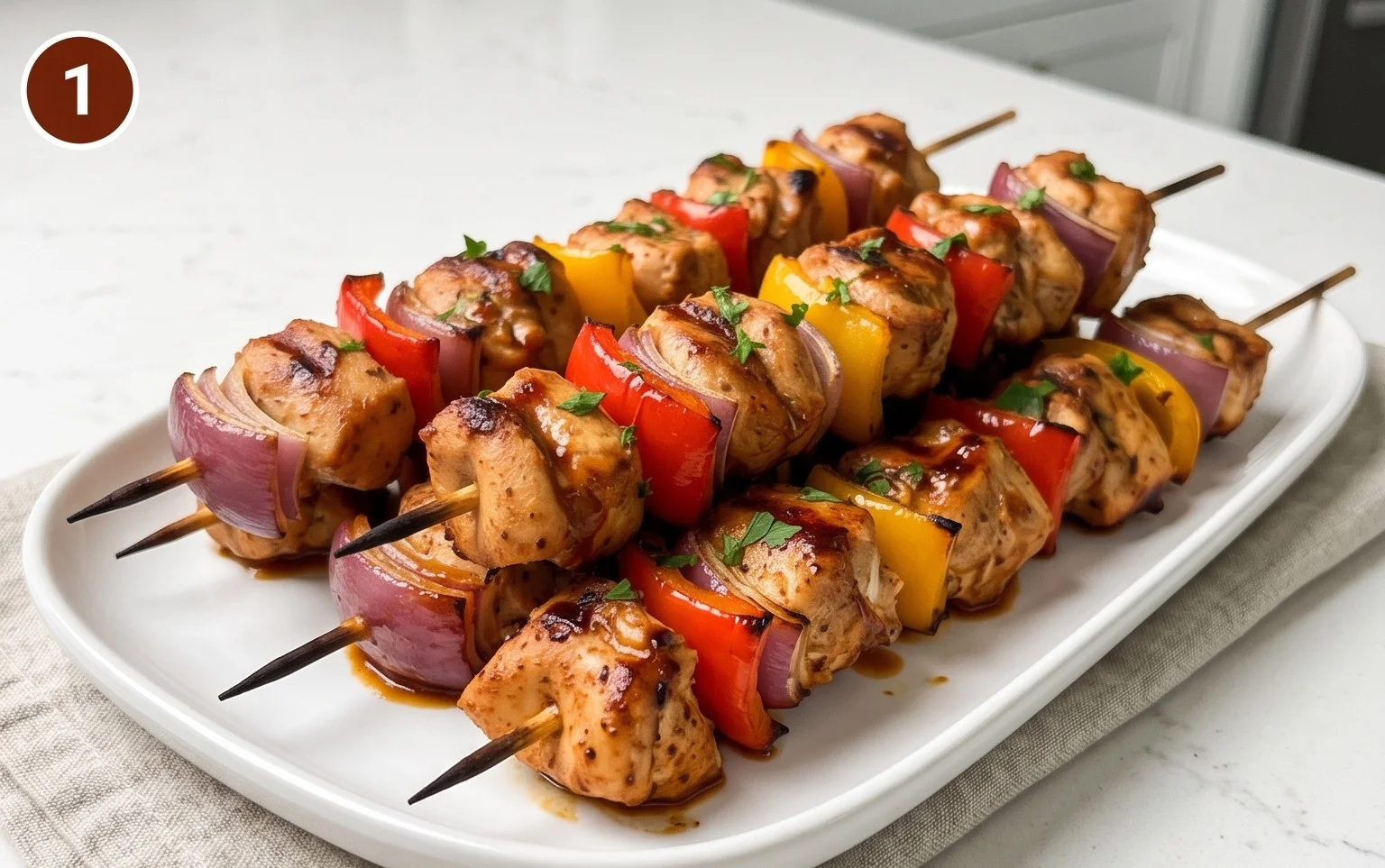 Air Fryer Chicken Skewers (VIDEO)