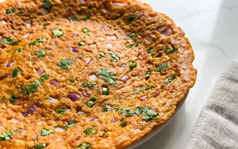 Masoor Dal Chilla | Savory Red Lentil Pancakes
