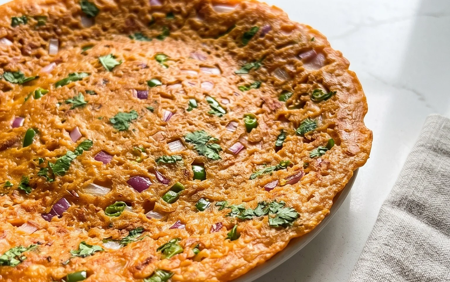 Masoor Dal Chilla | Savory Red Lentil Pancakes