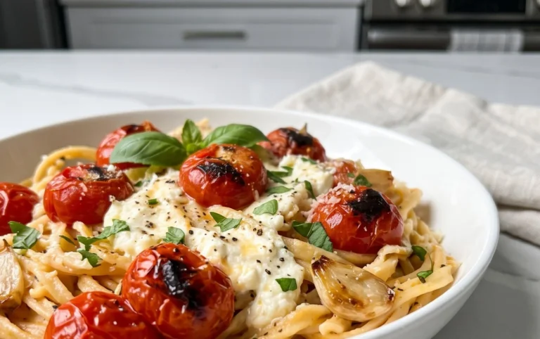 Roasted Tomato and Garlic Ricotta Pasta