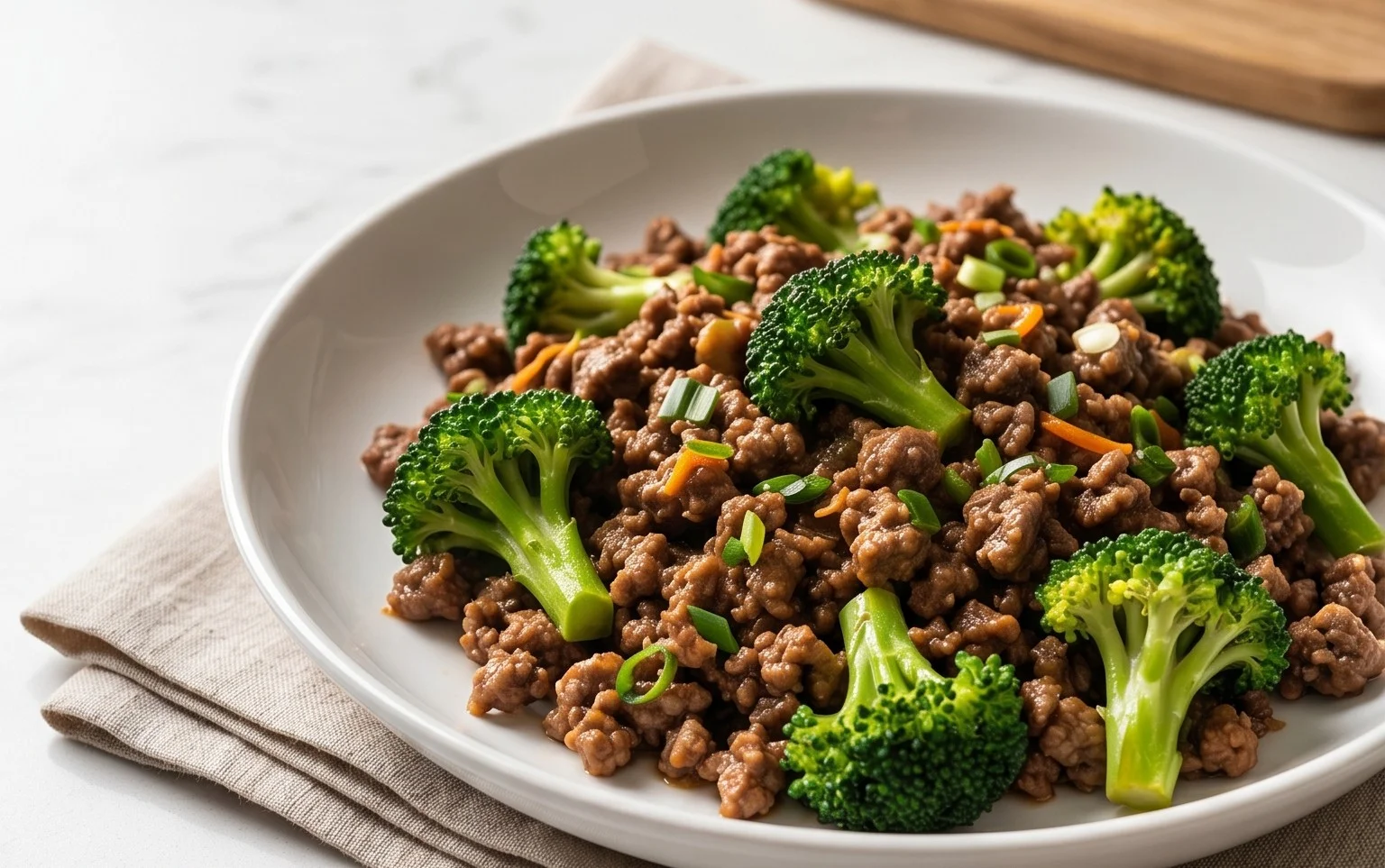 Ground Beef and Broccoli