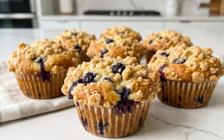 Lemon Blueberry Streusel Muffins