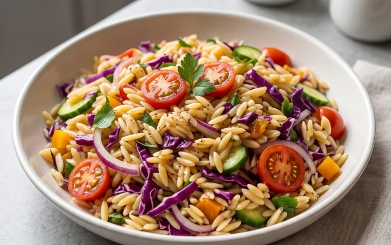 Rainbow Orzo Salad