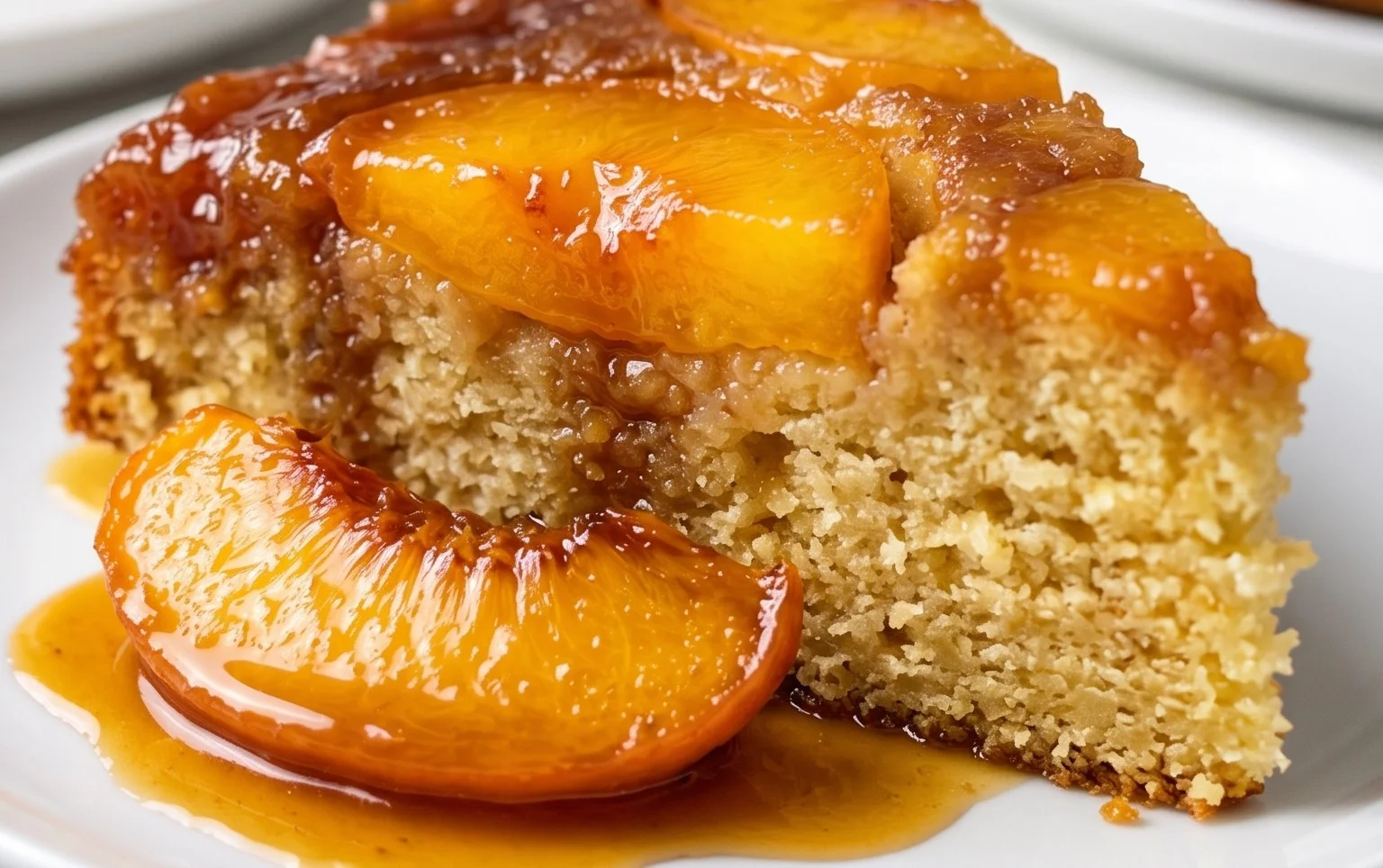 Peach Upside-Down Cake Recipe