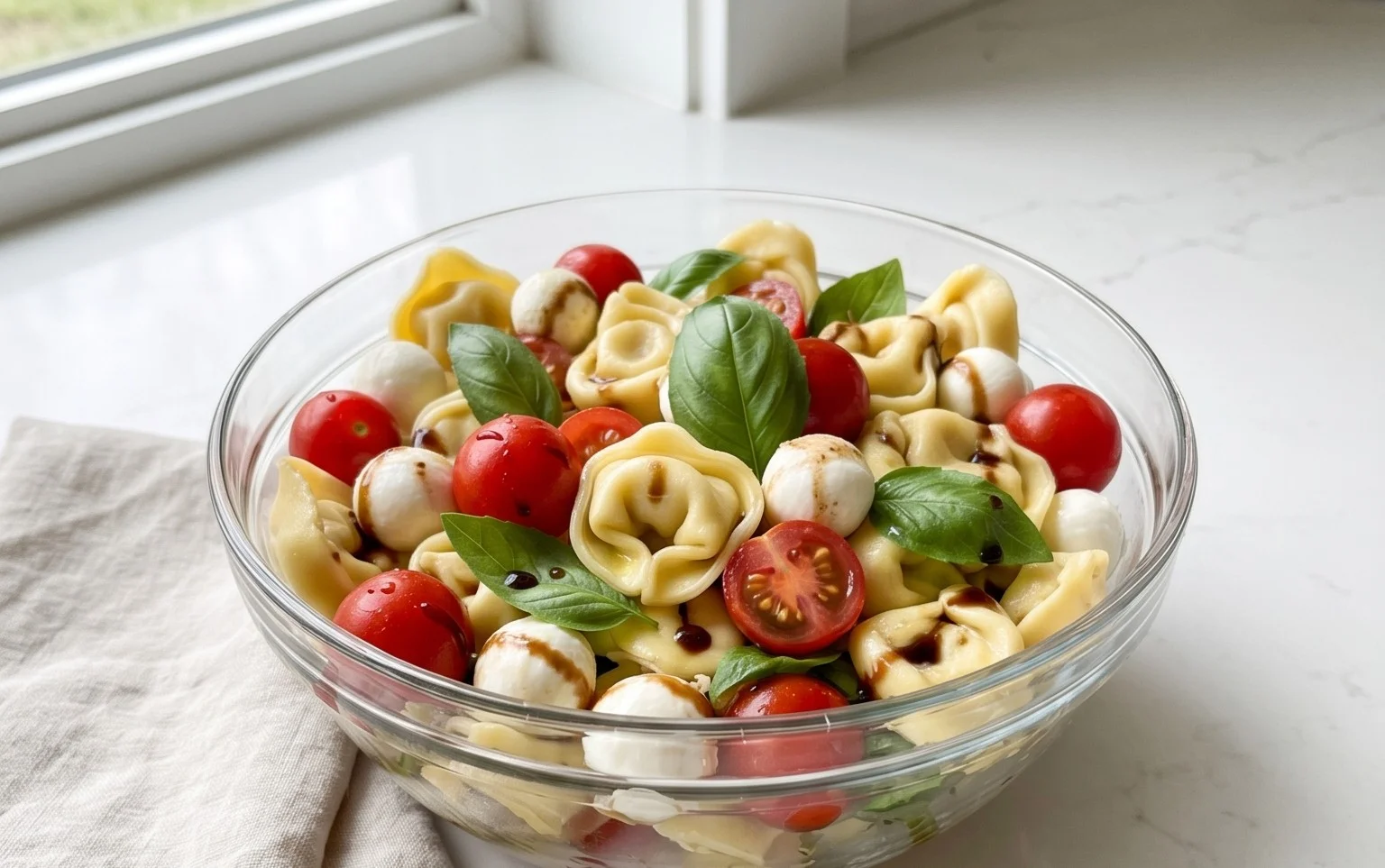 Tortellini Caprese Salad
