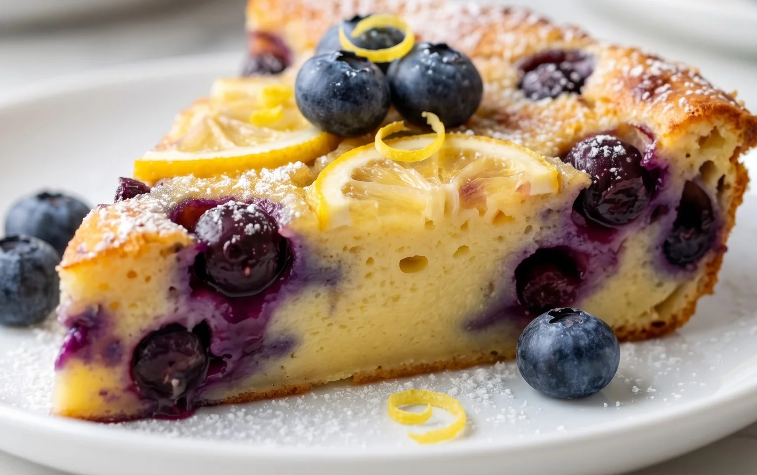 Lemon Blueberry Clafoutis
