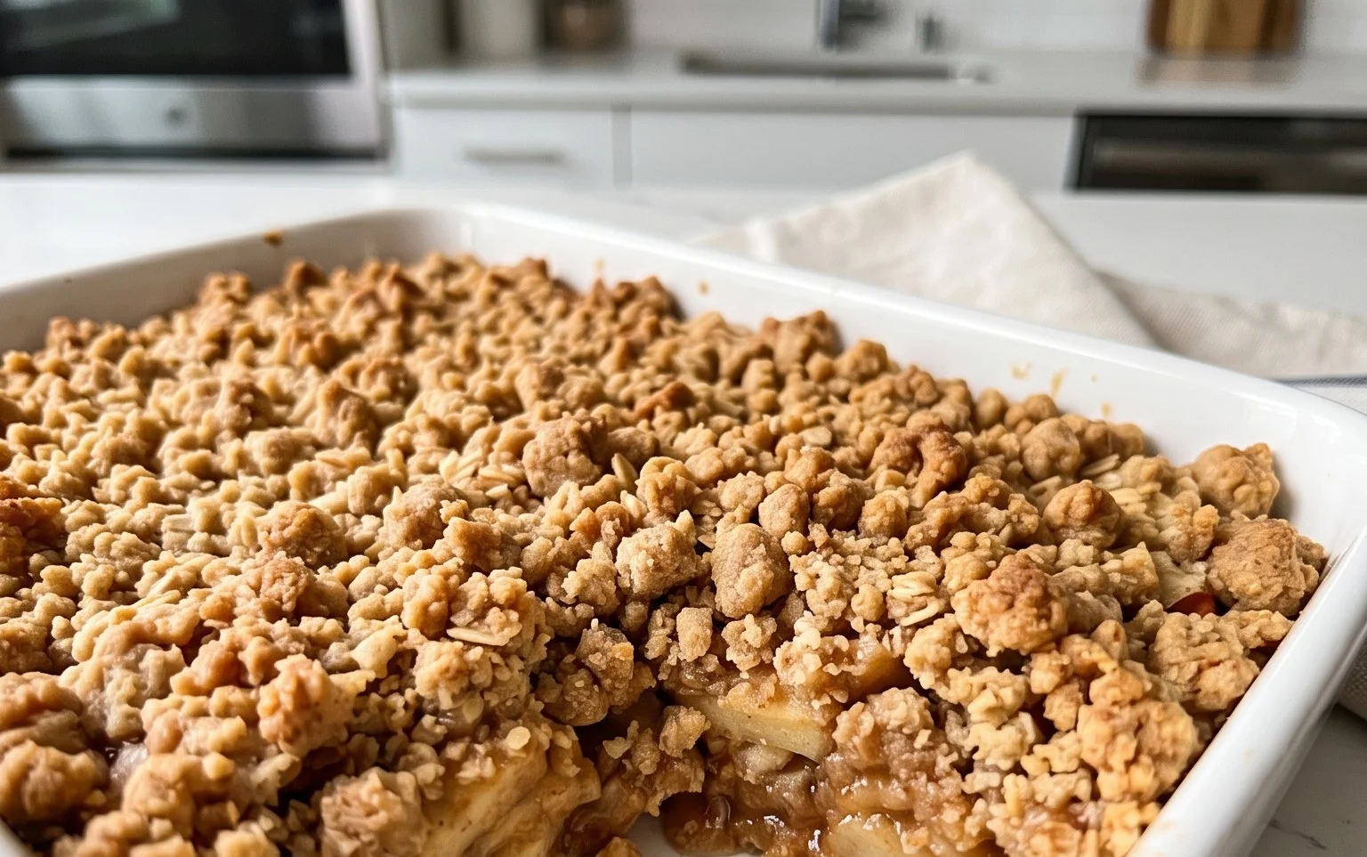 Healthy Breakfast Apple Crum extractble