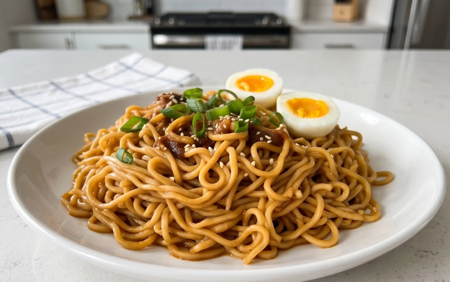 Easy Saucy Ramen Noodles