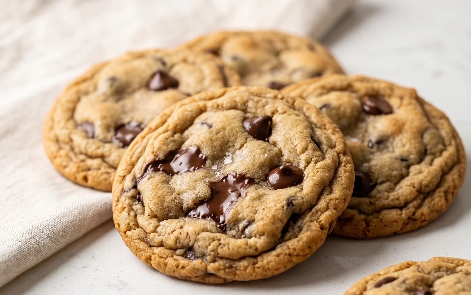 Crispy and Chewy Chocolate Chip Cookies
